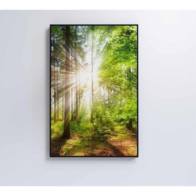 Quadro árvore Verde 1 60x90 Cm Adesivo Fotográfico