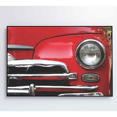 Quadro Frente Carro Clássico 60x40 Cm Adesivo Fotográfico