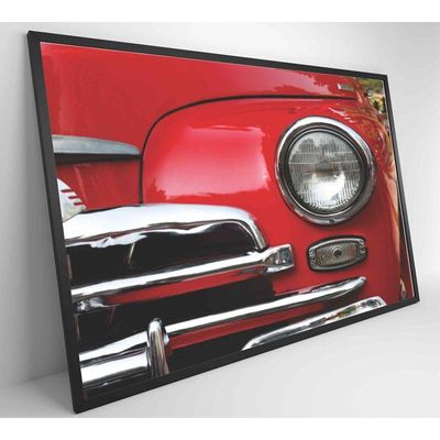 Quadro Frente Carro Clássico 60x40 Cm Adesivo Fotográfico