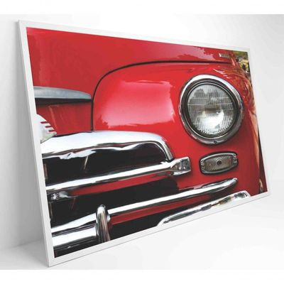 Quadro Frente Carro Clássico 60x40 Cm Adesivo Fotográfico