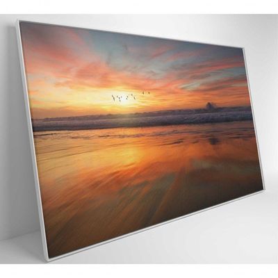 Quadro Litoral No Pôr Do Sol 90x60 Cm Adesivo Fotográfico