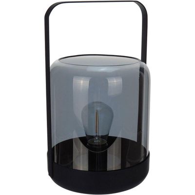 Castiçal Porta Vela Decorativo Home&co Metal 19x12x12cm Fume