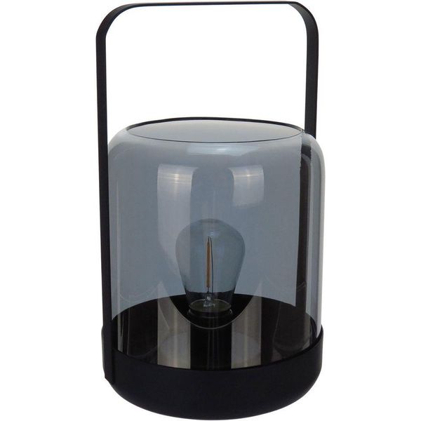 Castiçal Porta Vela Decorativo Home&co Metal 19x12x12cm Fume