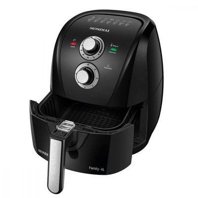Fritadeira Sem Óleo Air Fryer Mondial 4 Litros 1500w Preto 127V.