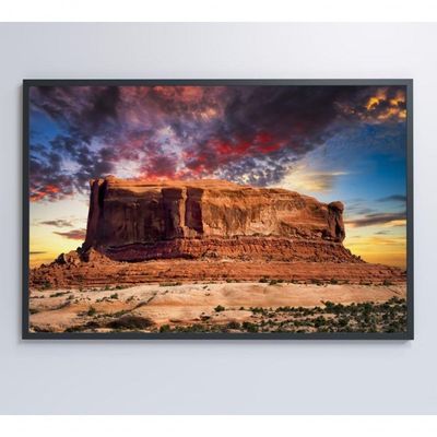 Quadro Decorativo Deserto Butte Utah 60x40 Cm Vidro Impresso