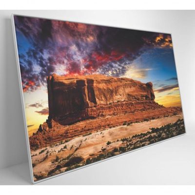Quadro Decorativo Deserto Butte Utah 60x40 Cm Vidro Impresso