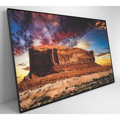 Quadro Decorativo Deserto Butte Utah 60x40 Cm Vidro Impresso