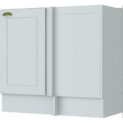 Balcão C361 Americana Canto Reto Com 1 Porta Sem Tampo Henn Branco