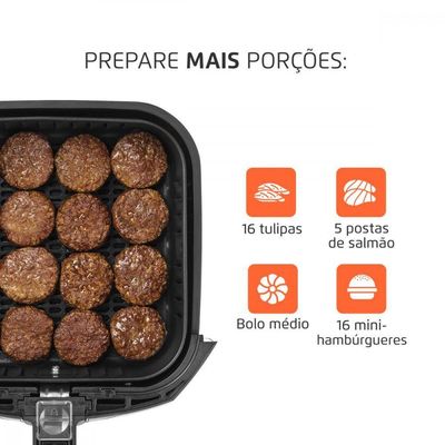 Fritadeira Sem óleo Air Fryer Mondial 4 Litros 1500w Preto 127V