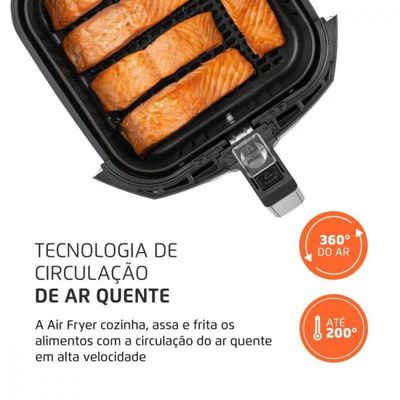 Fritadeira Sem óleo Air Fryer Mondial 4 Litros 1500w Preto 127V