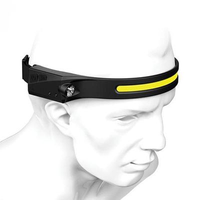 Lanterna De Cabeça Sensor Movimento Led Cob Xpe Ajustavel
