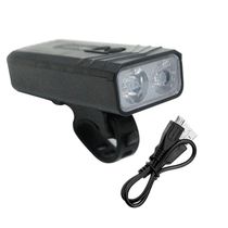 Farol Lanterna Led Recarregável 2 Leds Para Bicicleta