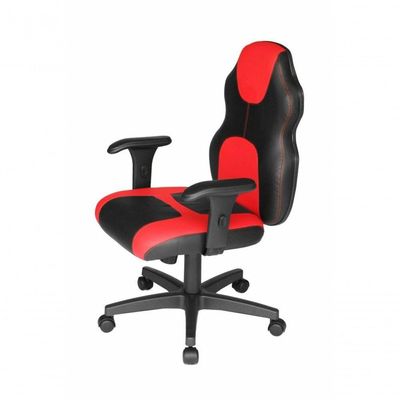 Cadeira Gamer com Braço Vermelho Design Office Móveis