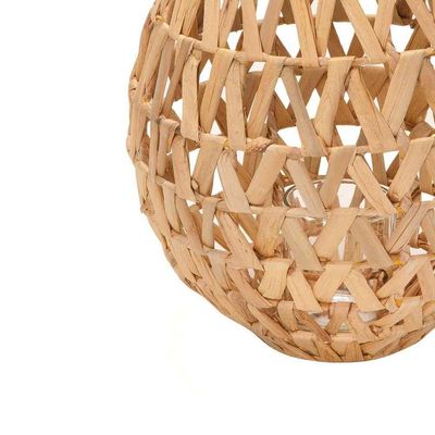 Lanterna Em Fibra Natural 42x25x25cm