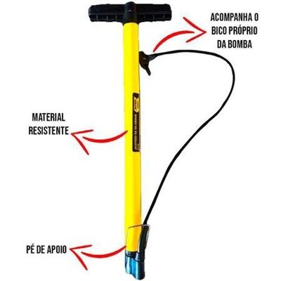 Bomba De Encher Pneus Vertical Plástica - Fertak