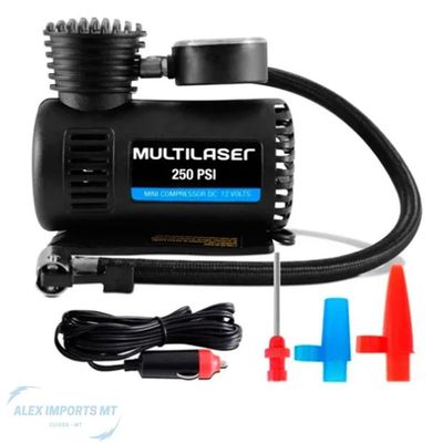 Compressor De Ar 12V Para Encher Pneu Bola Bike Mini