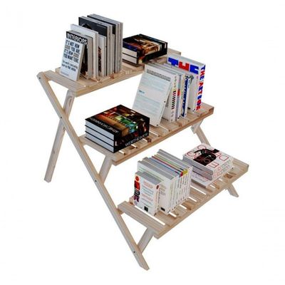 Organizadora De Livros Prateleiras Livreiro Piramide