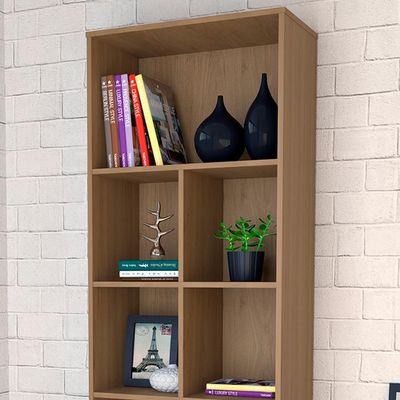 Estante Livreiro 1 Porta Basculante E 6 Nichos B37 Mell Preto Novam Mell