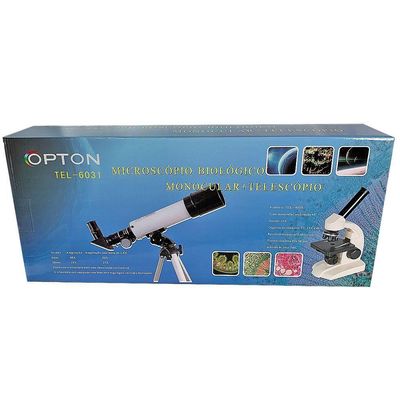 Microscópio Biológico Monocular 70x á 400x + Luneta De 90x