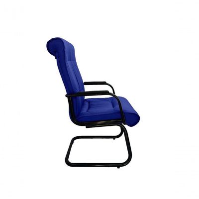 Cadeira Interlocutor Para Escritório Linha Itália Azul