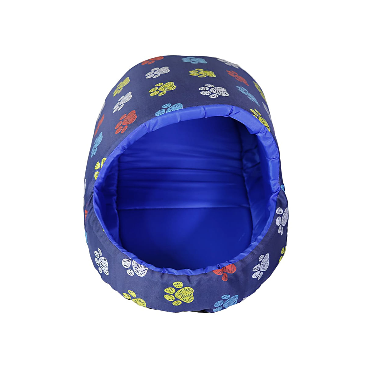 Caminha para pet Cachorro Gato Casinha Iglu Azul G
