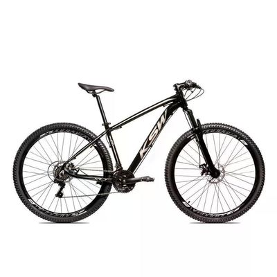 Bicicleta Aro 29 Ksw Xlt 21 Marchas Shimano E Freios A Disco - Preto-prata - 21"