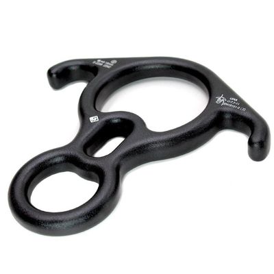 Freio Oito Usclimb Alumínio Com Orelha 40kn Uiaa Big Preto Fosco