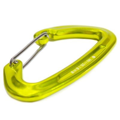 Mosquetão Alumínio Sem Trava Usclimb Aramido Ce En 25kn Amarelo Neon