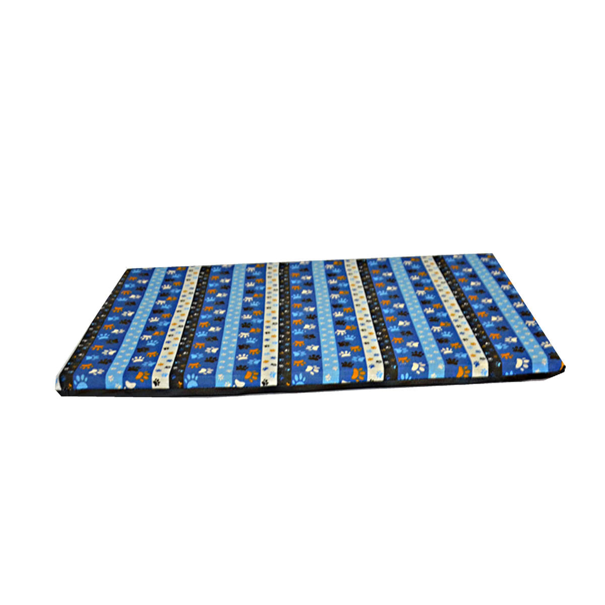 Cama Caminha Colchonete para Pet Cachorro Gato com Ziper Azul G