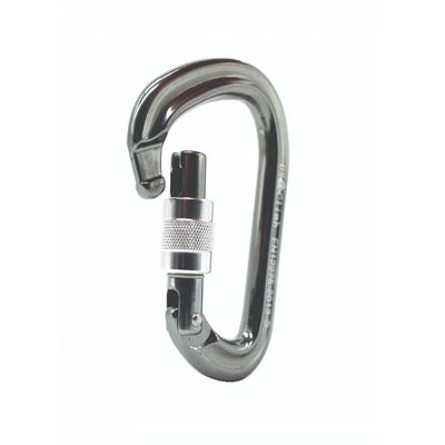 Mosquetão Usclimb Aluminio Hms Trava Rosca 28kn Ce En Cinza