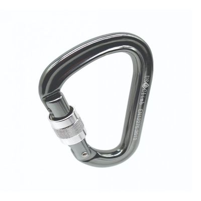 Mosquetão Usclimb Aluminio Hms Trava Rosca 28kn Ce En Cinza