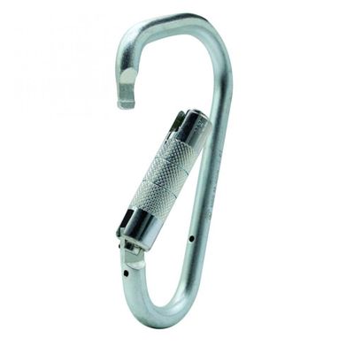 Mosquetão Aço Gancho Trava Automática 40kn Nfpa Ladder Biner
