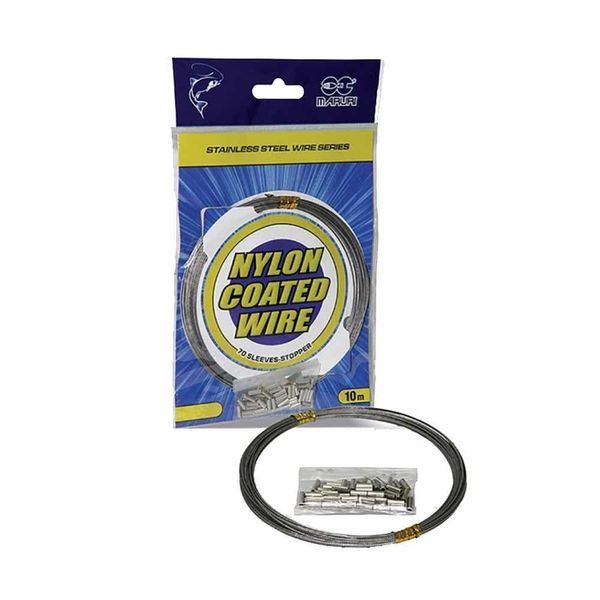 Cabo De Aço Revestido Em Nylon P/ Pesca Nickel 20Lb 10M
