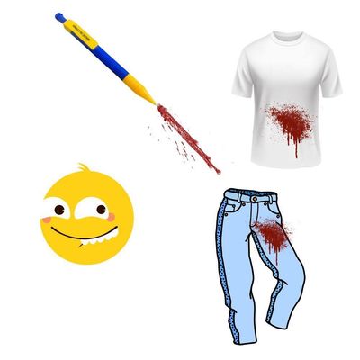 Kit Pegadinha - Caneta Jato & Sangue Mágico