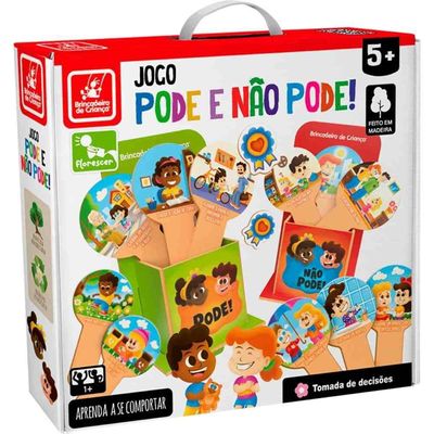 Jogo Pode E Não Pode! - Madeira - Brincadeira De Criança