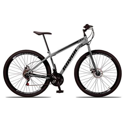 Bicicleta Bike Aço 21 Marchas Velocidades Aro 29 Grafite