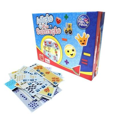 Jogo Pedagógico Adição E Subtração - Pais E Filhos