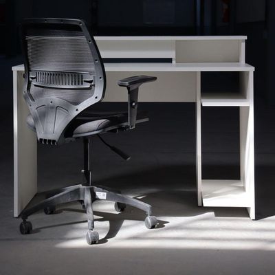 Estação De Trabalho ( L.1200) Cpu Branco Real - Mdf Arauco