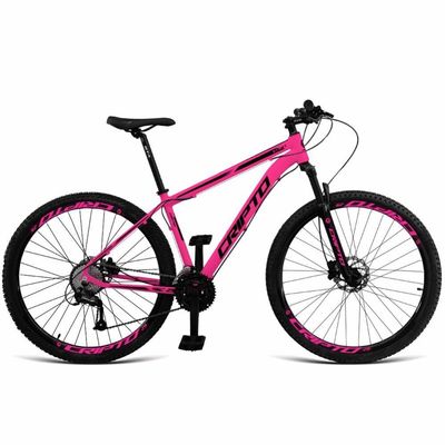Bicicleta Aro 29 Cripto 18v Absolute Hidráulica Trava E K7 - Rosa-preto - 21" Rosa-preto
