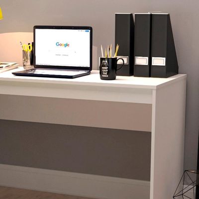 Mesa Para Escritorio Gamer B23 Branco Novam Branco