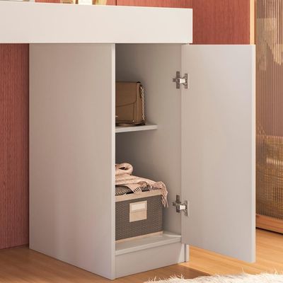 Escrivaninha Penteadeira Marih 121 Cm Branco Mbl Branco