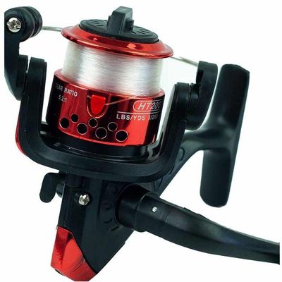 Molinete De Pesca Pico 200 1r Pequeno C/ Linha Cor Azul