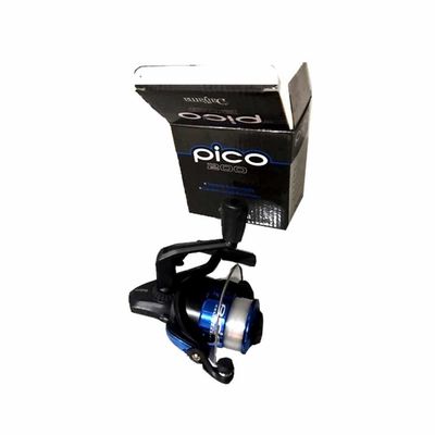 Molinete De Pesca Pico 200 1r Pequeno C/ Linha Cor Azul