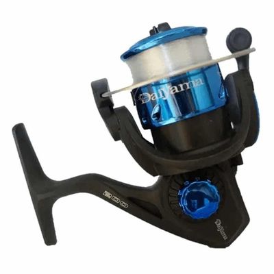 Molinete De Pesca Pico 200 1r Pequeno C/ Linha Cor Azul