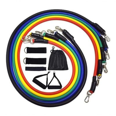 Kit Elástico Extensor Treinamento Pilate Fitness Bands Power