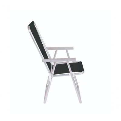 Cadeira Alta Conforto Aluminio Sannet Preta Marinho - Mor