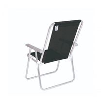 Cadeira Alta Conforto Aluminio Sannet Preta Marinho - Mor