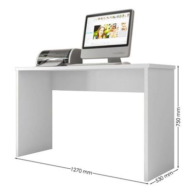 Mesa Para Computador Com Gaveta Jacote Branco