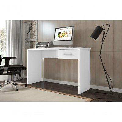 Mesa Para Computador Com Gaveta Jacote Branco