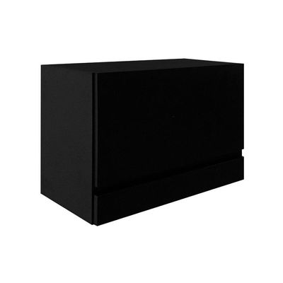 Escrivaninha Suspensa Bancada Compacta Com Gaveta Mesa Para Notebook Preto Laca